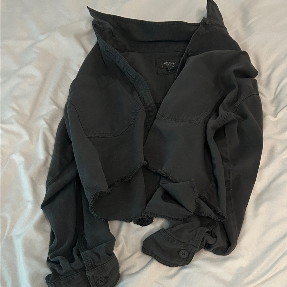American Eagle Outfitters Charcoal Shirt